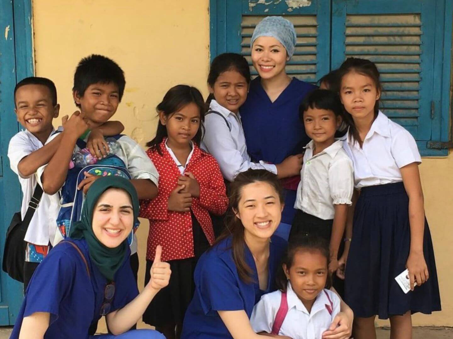 Dr Angela Nguyen providing dental care in Cambodia