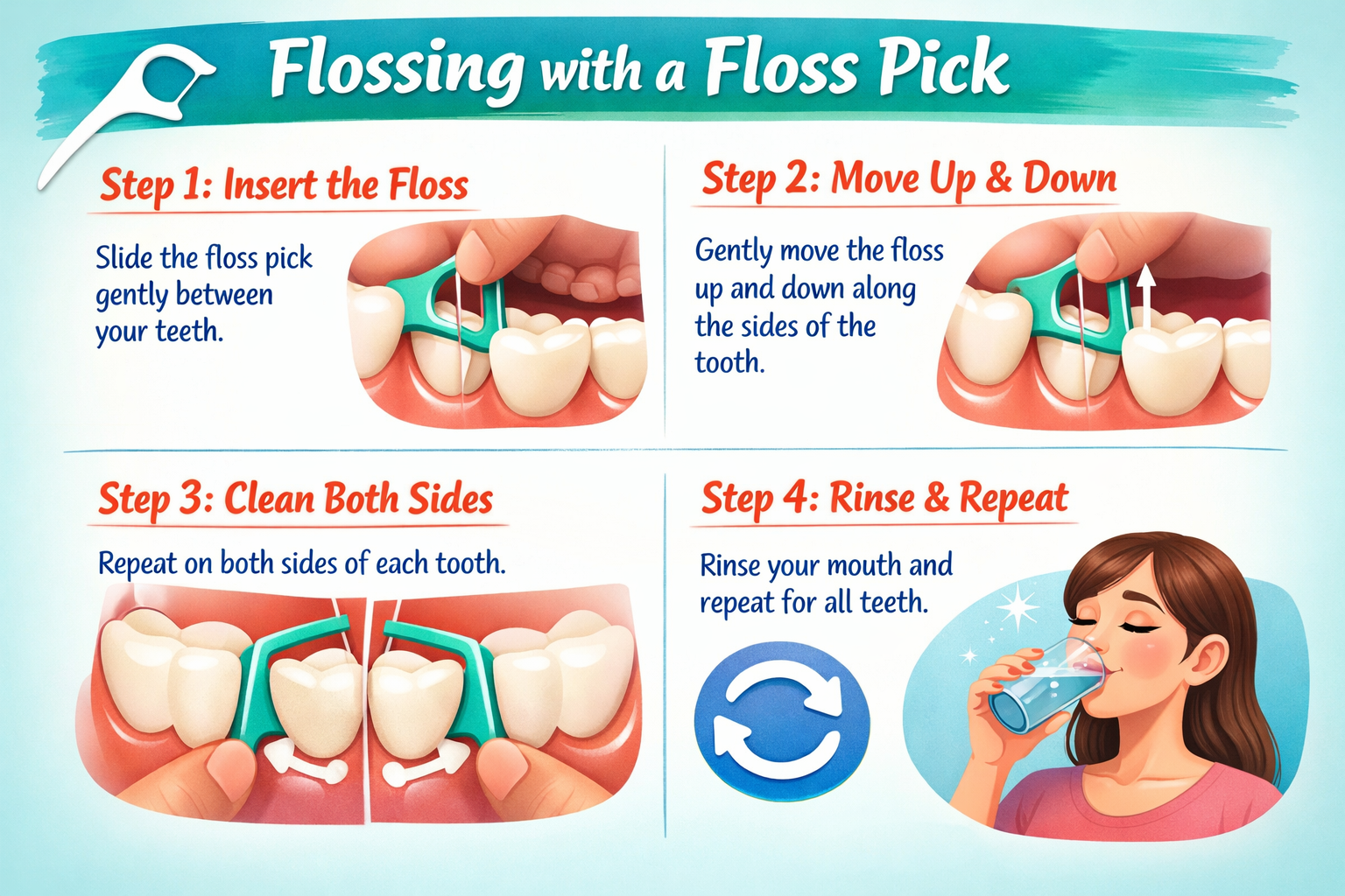 Floss Pick Technique
